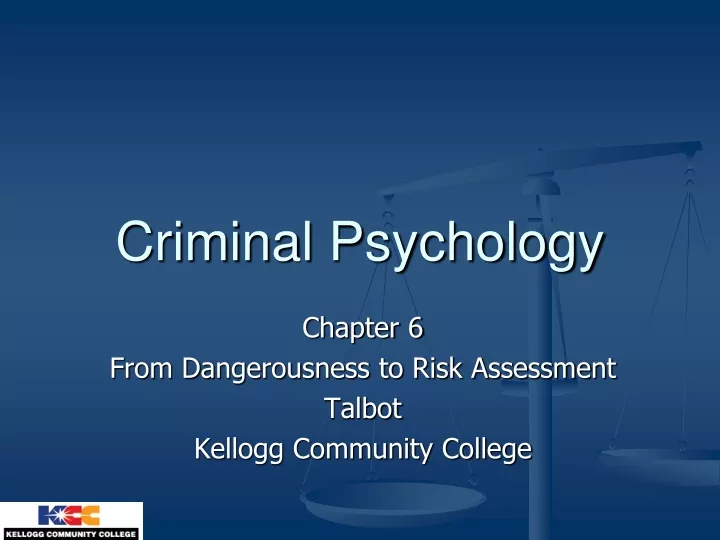 criminal psychology