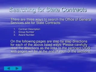 Searching for State Contracts