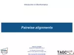 Bioinformatics Pairwise Alignments - slide 1