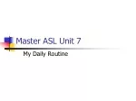 Master ASL Unit 7