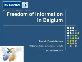 Freedom of information in Belgium