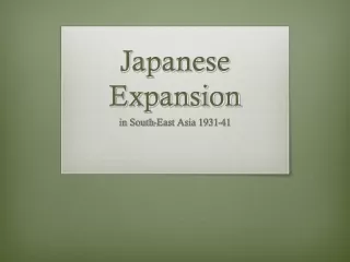Japanese Expansion