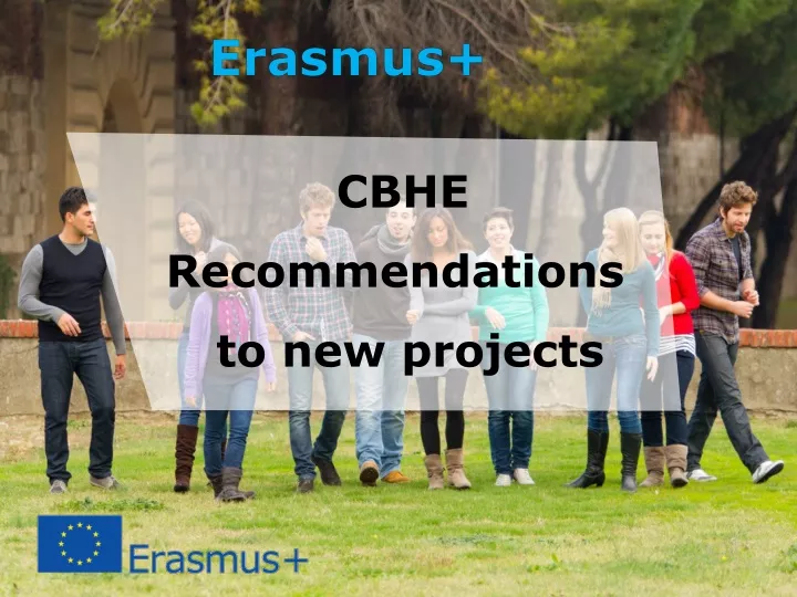 cbhe recommendations to new projects