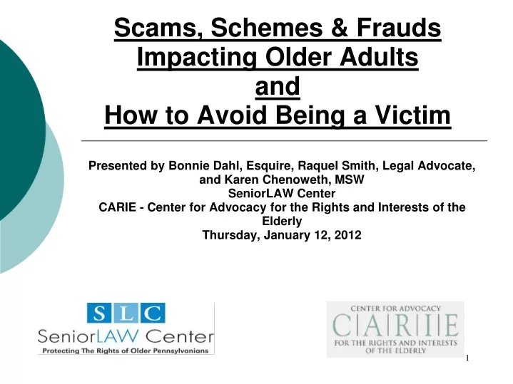 scams schemes frauds impacting older adults and how to avoid being a victim