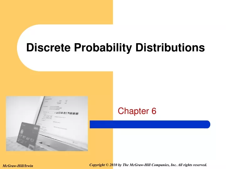 discrete probability distributions