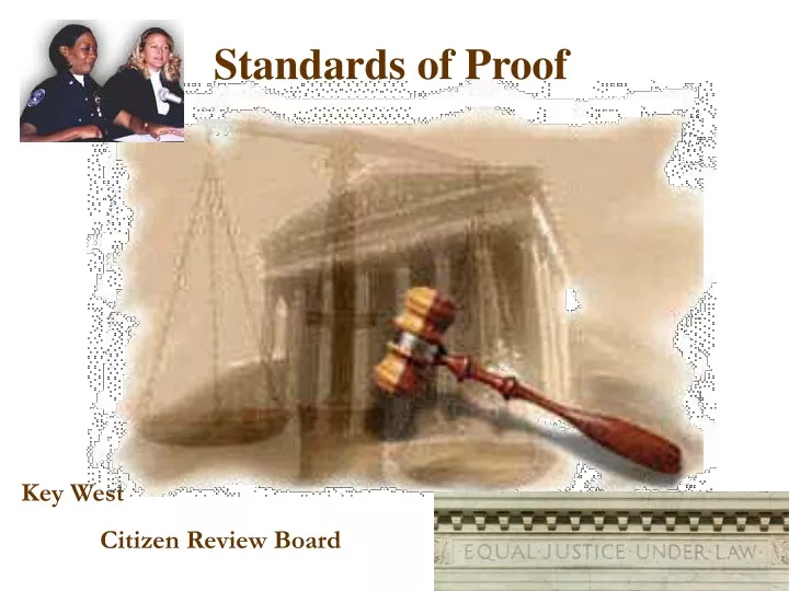 standards of proof