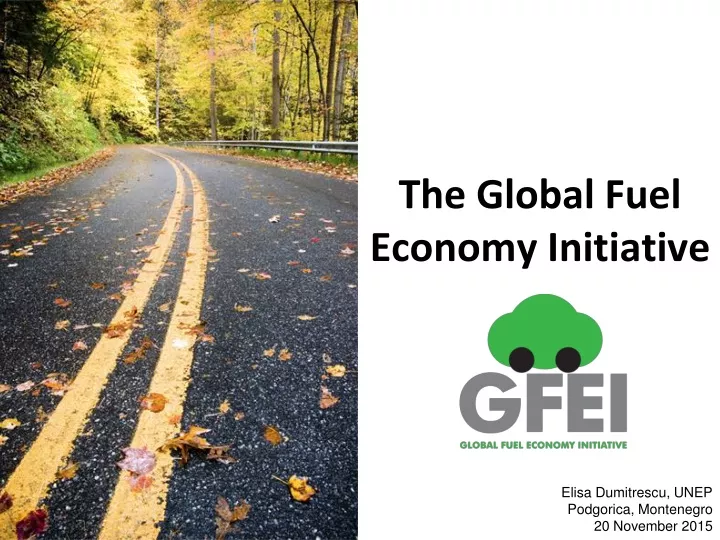 the global fuel economy initiative