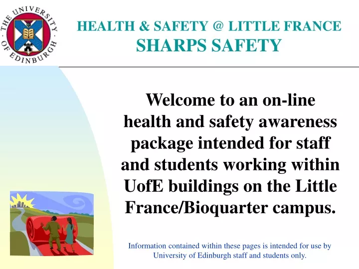 health safety @ little france sharps safety