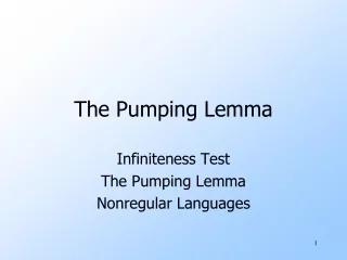 The Pumping Lemma