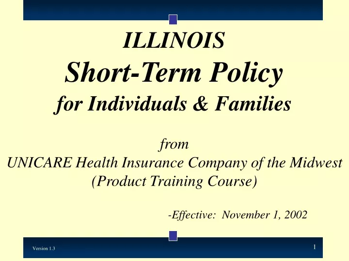 illinois short term policy for individuals