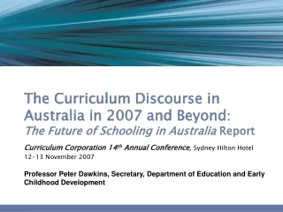 The  Future of Schooling in Australia  Report