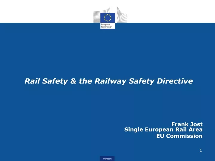 rail safety the railway safety directive