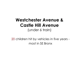 Westchester Avenue &amp; Castle Hill Avenue (under 6 train)
