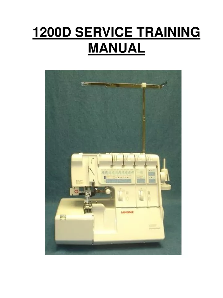 1200d service training manual