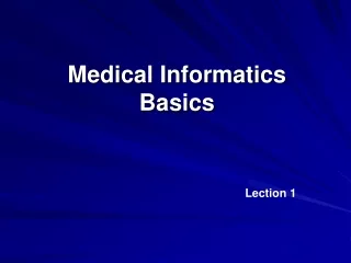 Medical Informatics Basics