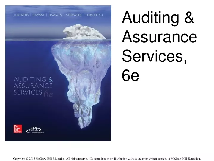 auditing assurance services 6e