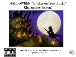 HALLOWEEN: Witches on broomsticks? Kindergarten lesson?