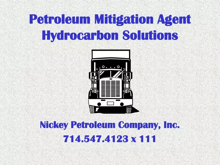 petroleum mitigation agent hydrocarbon solutions
