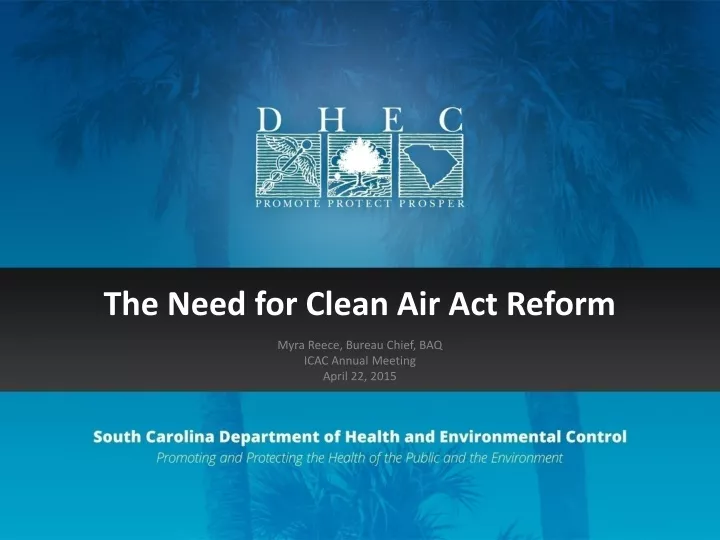 the need for clean air act reform