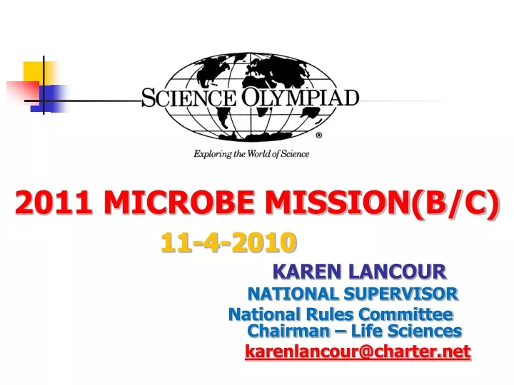2011 microbe mission b c 11 4 2010