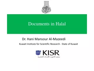 Documents in Halal