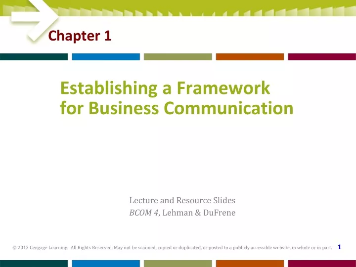 establishing a framework for business communication