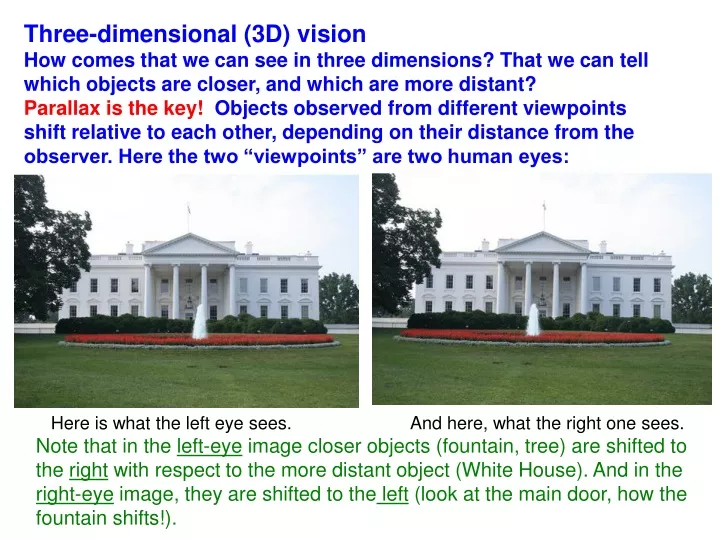 three dimensional 3d vision how comes that