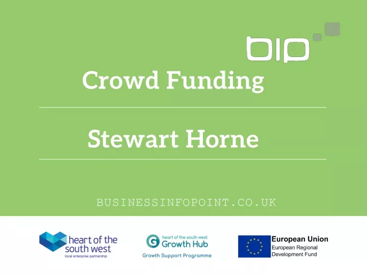 crowd funding stewart horne