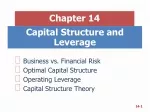 Capital Structure and Leverage - slide 1