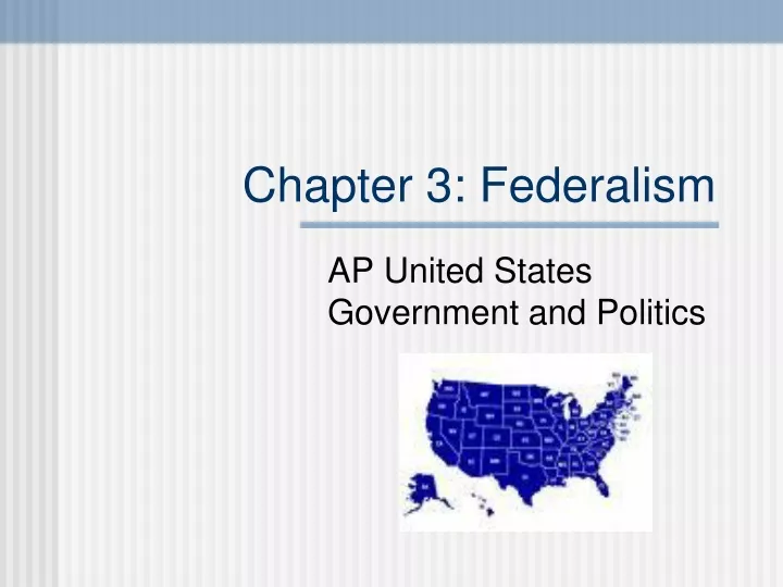 chapter 3 federalism