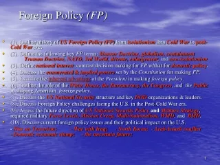 Foreign Policy  (FP)