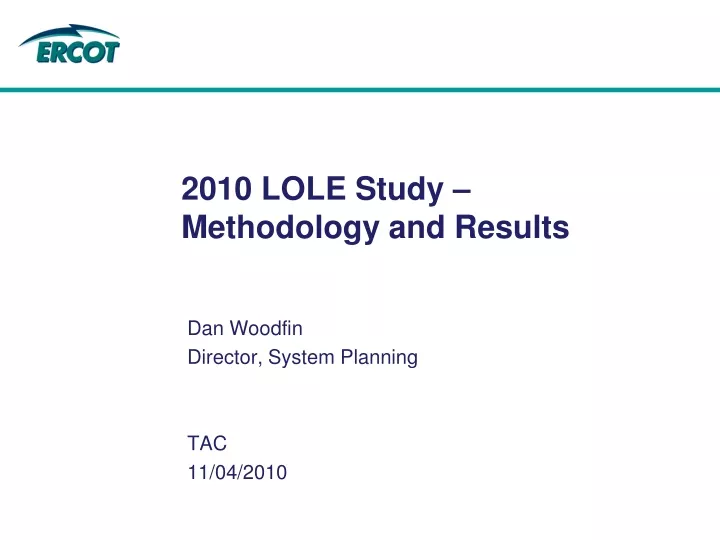 2010 lole study methodology and results