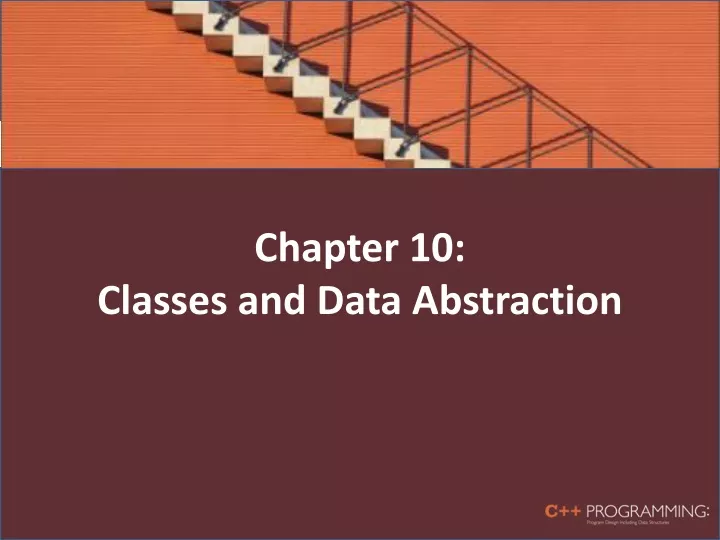chapter 10 classes and data abstraction