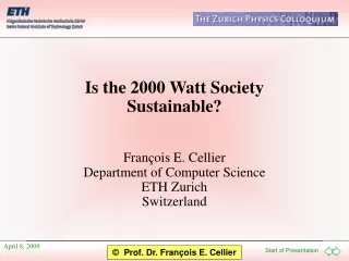 Is the 2000 Watt Society Sustainable?