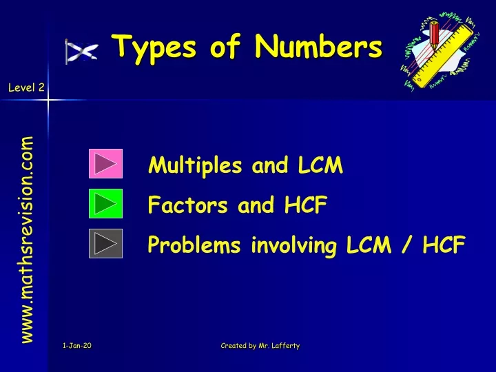 types of numbers