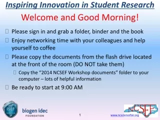 Inspiring Innovation in Student Research