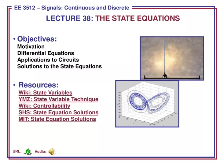 lecture 38 the state equations
