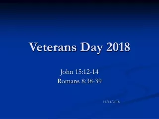 Veterans  Day 2018