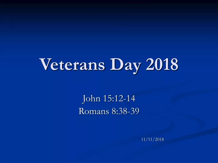 veterans day 2018