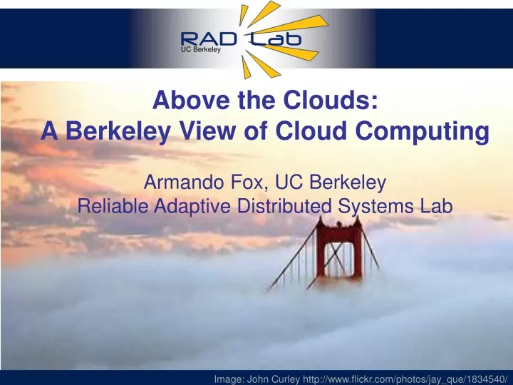 above the clouds a berkeley view of cloud