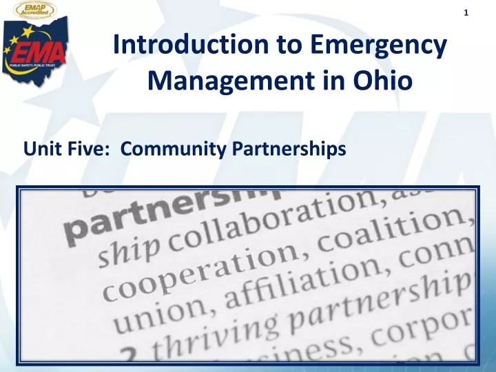 introduction to emergency management in ohio