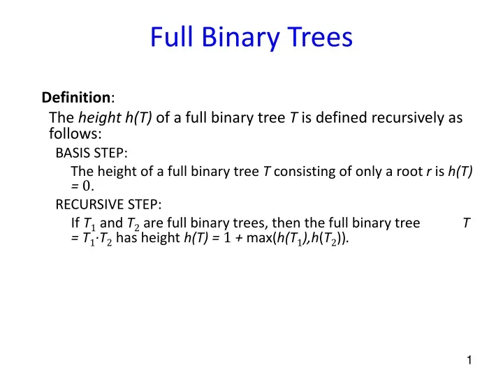 full binary trees