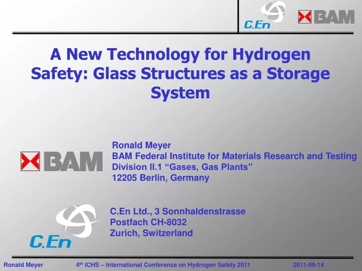 a new technology for hydrogen safety glass structures as a storage system