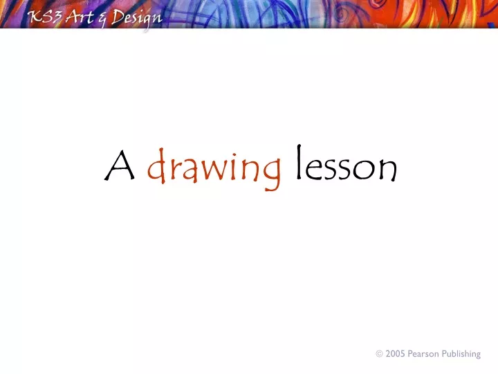 a drawing lesson