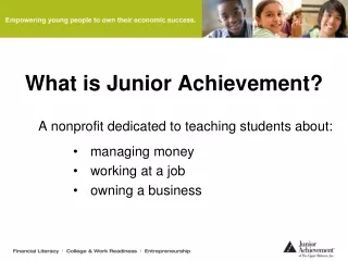What is Junior Achievement?