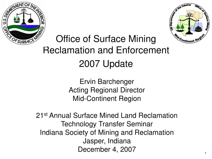 office of surface mining reclamation