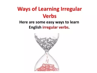 Ways of Learning Irregular Verbs