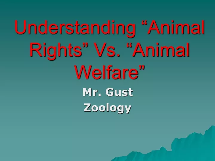 understanding animal rights vs animal welfare
