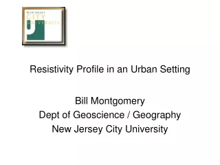 Resistivity Profile in an Urban Setting