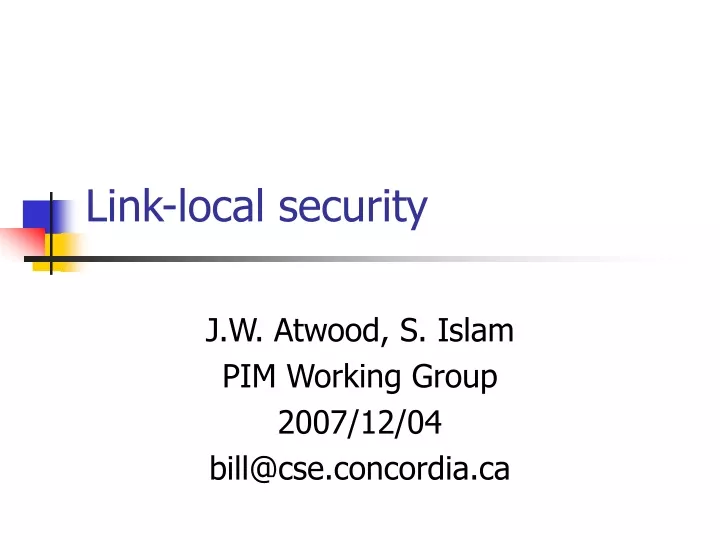 link local security